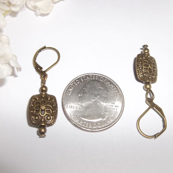 Boho Dangle Earrings Beaded Lever Back Dangly Style Handmade Jewelry Set D352 - Picture 3 of 8